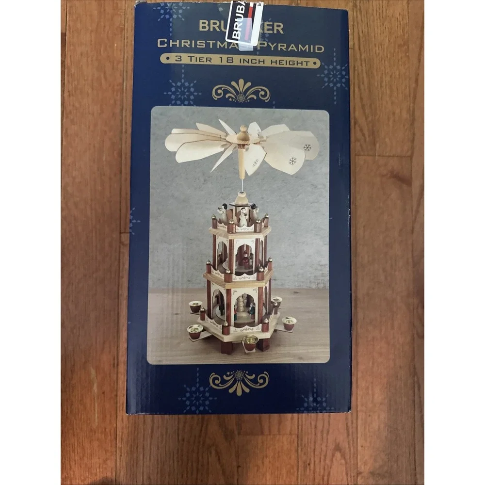 Weihnachts Pyramide 3 Tier Pyramid Christmas Nativity Carousel 18